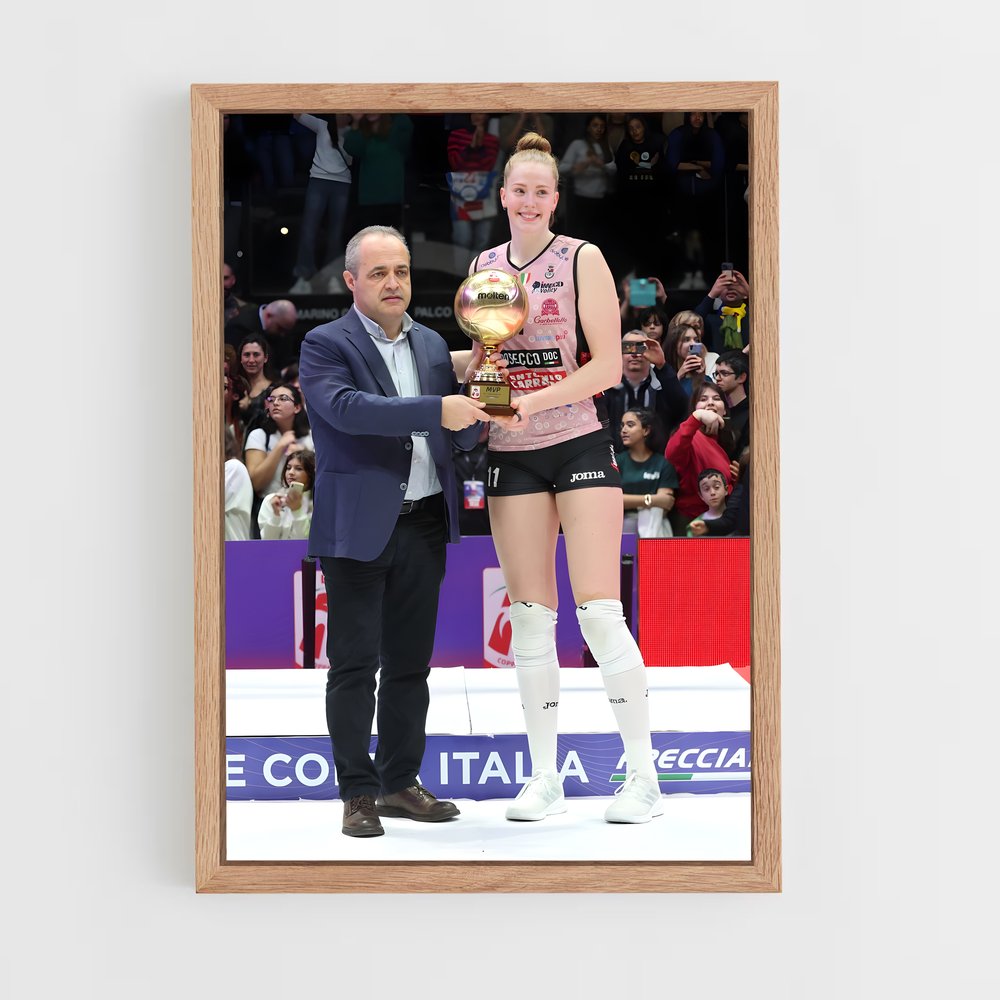 Poster Isabelle haak passionnées – affiche Volleyball (vue 4)